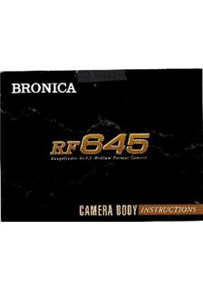 Bronica RF 645 manual